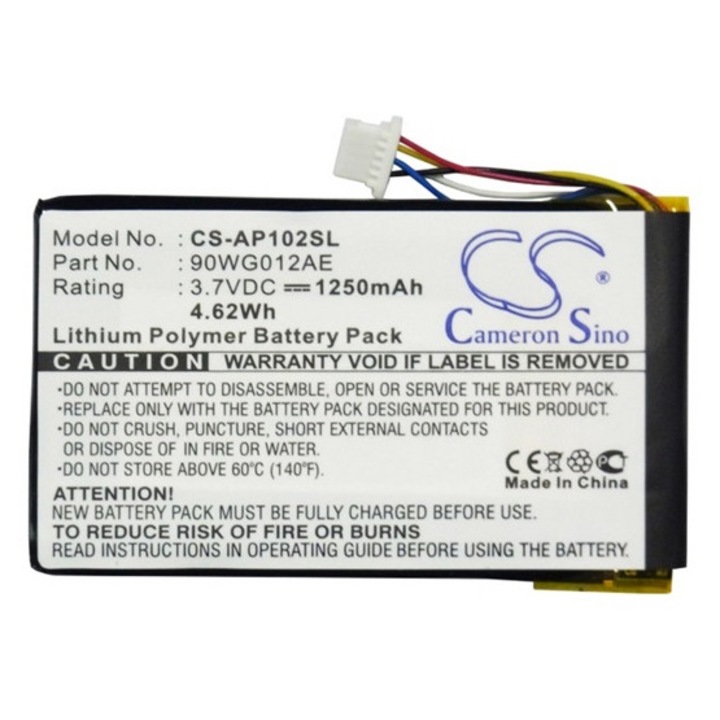 Cameron sino li-polymer akkumulátor, 3.7v, 1250mAh, kompatibilis asus 90wg012ae -vel