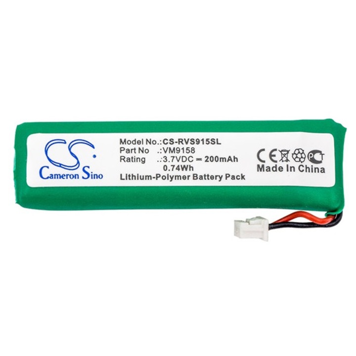 Cameron sino li-polymer akkumulátor, 3.7v, 200mAh, kompatibilis revolabs vm9158 -vel