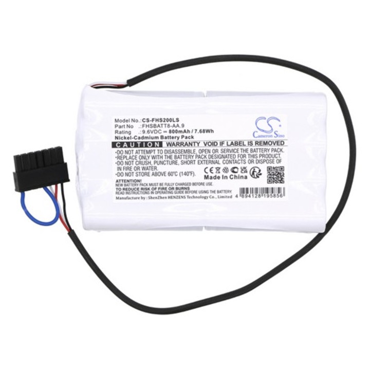 Cameron sino ni-cd akkumulátor, 9.6v, 800mAh, kompatibilis fulham fhsbatt8-aa.9 ezüst-vel