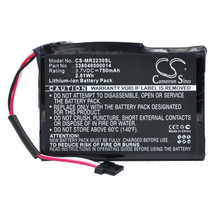 Cameron sino li-ion akkumulátor, 3.7v, 750mAh, kompatibilis magellan 338040000014 -vel