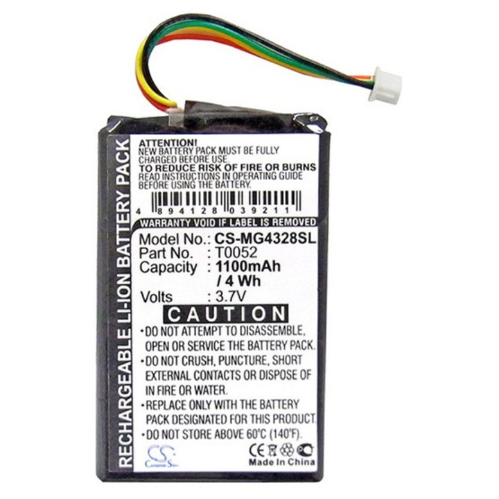Cameron sino li-ion akkumulátor, 3.7v, 1100mAh, kompatibilis typhoon m10a -vel