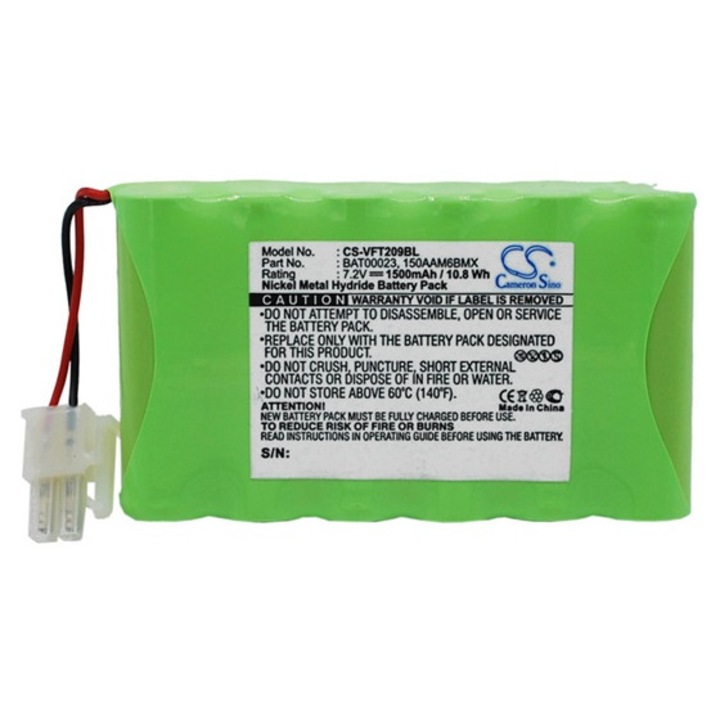 Cameron sino ni-mh akkumulátor, 7.2v, 1500mAh, kompatibilis verifone bat00023 zöld-vel