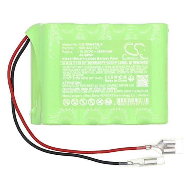 Cameron sino ni-mh akkumulátor, 12v, 3800mAh, kompatibilis trail tech 040-batt3.7 -vel