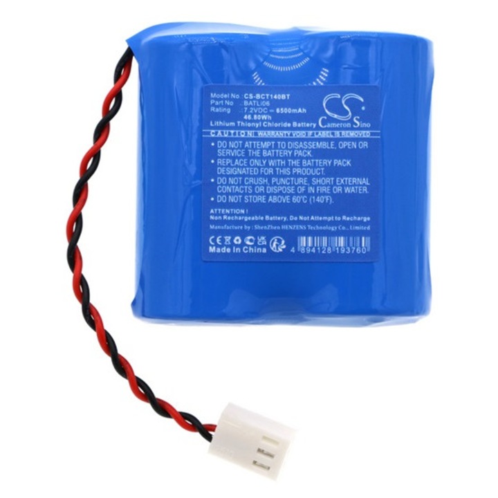 Cameron sino li-socl2 akkumulátor, 7.2v, 6500mAh, kompatibilis daitem batli06 kék-vel