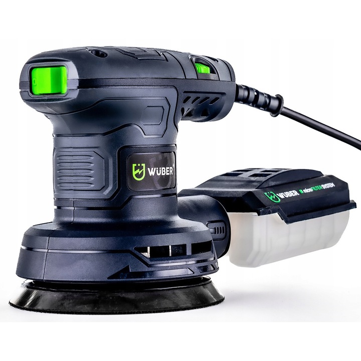 Ексцентършлайф Wuber 320W, система за прахоулавяне, размер на диска 125мм, пълен комплект