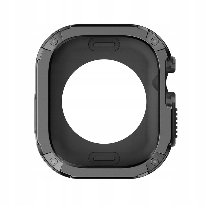 Set Etui 360 si Curea Nylon pentru Apple Watch Ultra 49mm, Negru