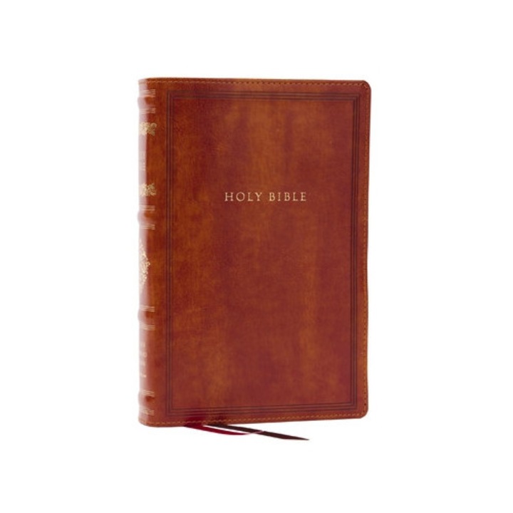 Rsv Personal Size Bible With Cross References, Brown Leathersoft, Thumb Indexed, (sovereign Collection) -