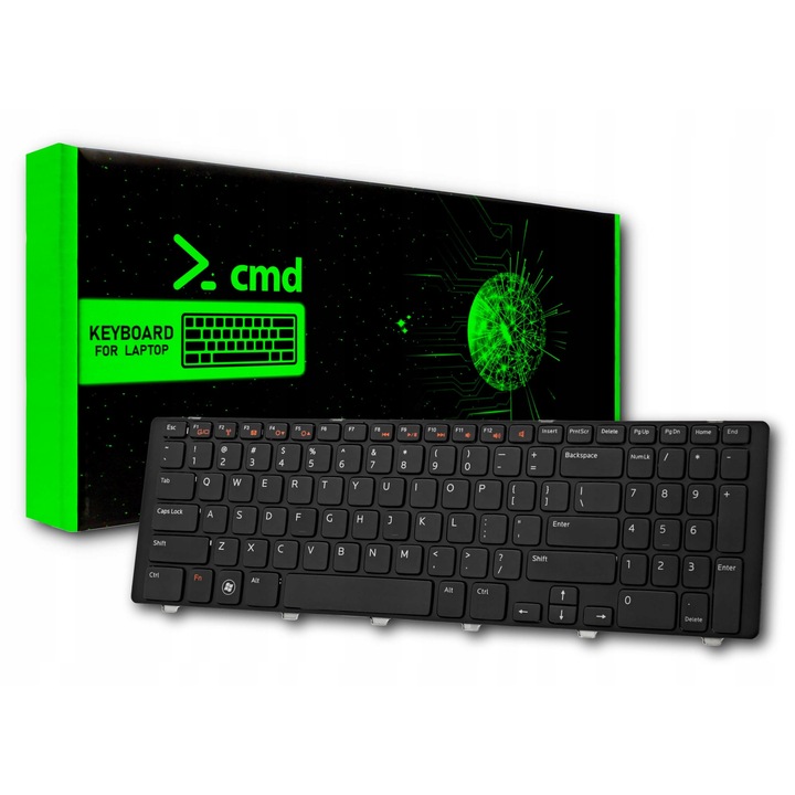 Tastatura Dell Inspiron 5720 7720 N7110, QWERTY, neagra, rama mata