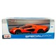 Lamborghini Countach LPI 800-4 fém modell, 2022, narancssárga, 1:18, kiállítási állvánnyal