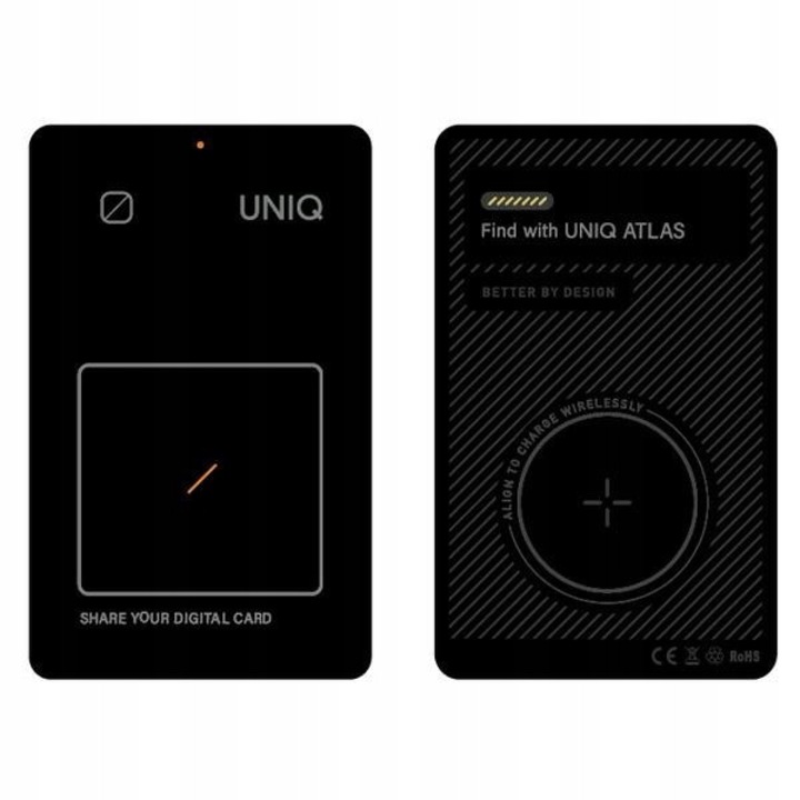 Устройство против загуба UNIQ Atlas, NFC, сив, съвместимо с Apple Find My