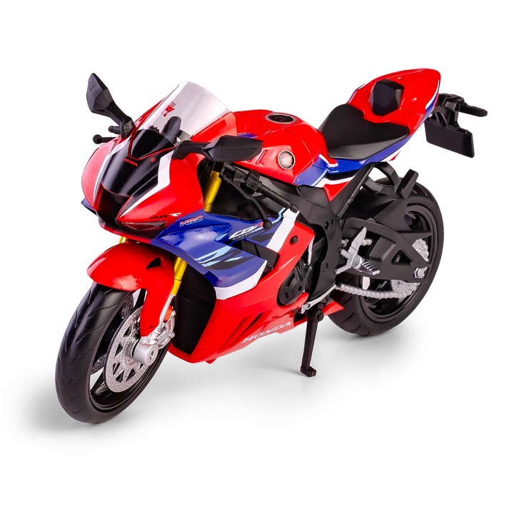 HONDA CBR1000RR-R FIREBLADE 2020 játék motorkerékpár modell, műanyag/fém, piros, 1:12