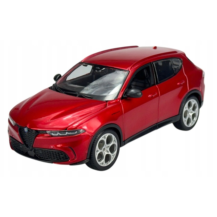 Modell fém Alfa Romeo Tonale SUV 2022, piros, 1:24, készlet