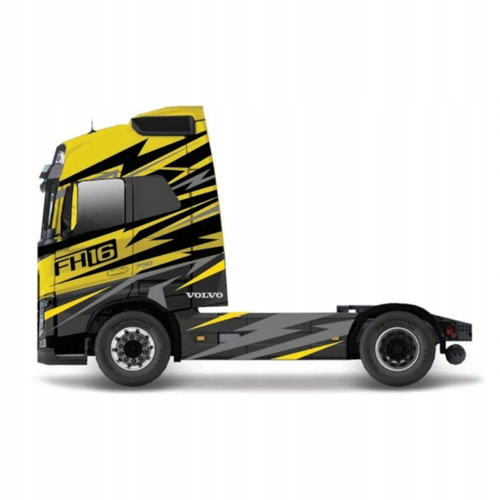 VOLVO FH16 750 fém kamion, Bburago, 14,5x6x10cm, sárga