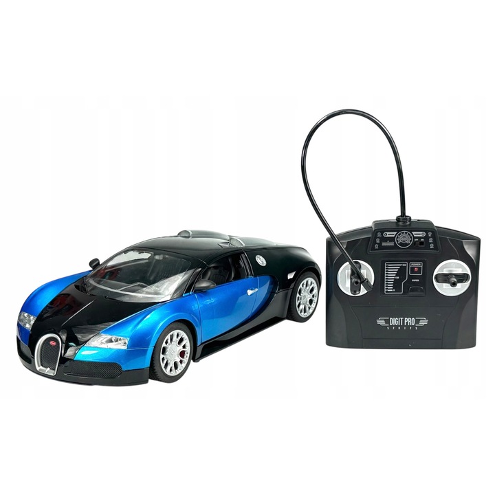 Bugatti Veyron 16.4 Grand Sport ötvözet autó, kék, 1:14 R/C