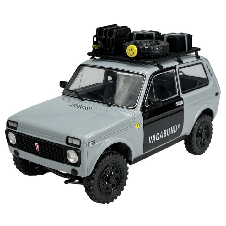 Solido Lada Niva Vagabund fém kisautó, 1:18, szürke, 19x10x10cm