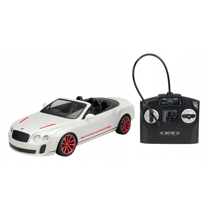 Alloy Bentley Continental Supersports ISR autó, fehér, 1:14, R/C