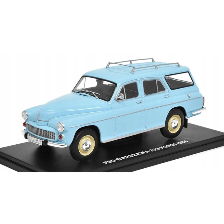 Automodell 1965 FSO WARSZAWA 223 KOMBI, 1:24, kék, 19x6,5cm