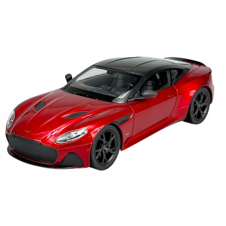 Masinuta metalica Welly Aston Martin DBS, rosu, 1:24, 19x8cm