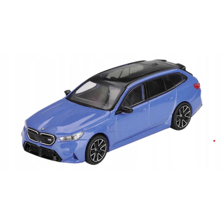 Automodell, BMW M5 G99 TOURING, limitált kiadás, marina bay blue metallic, 7,5cm