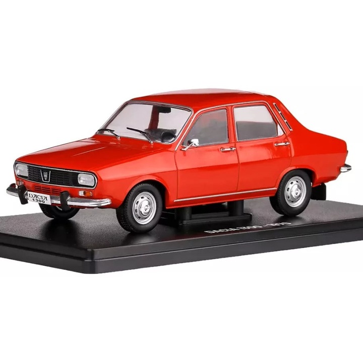 Autómodell, Hachette, Dacia 1300, 1:24, piros, 18x5,5cm