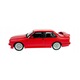 Bburago BMW 3 Series M3 E30 modellautó, fém, piros, 1:24
