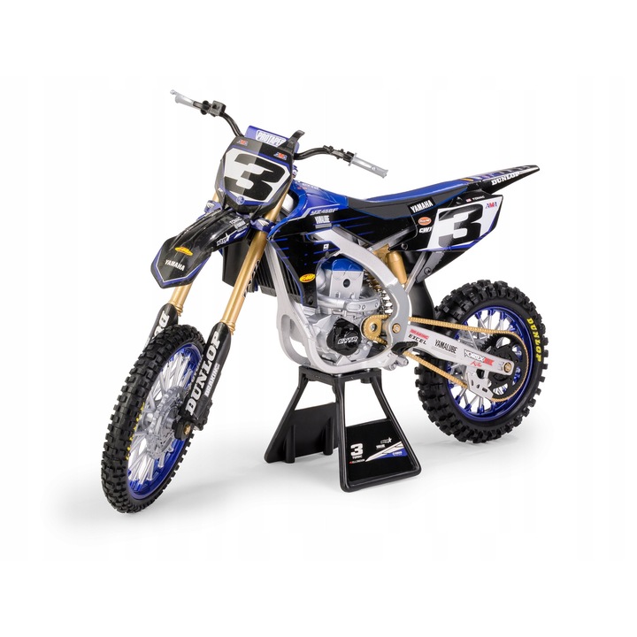 Játékmotor, New Ray, YZ450F #3 Eli Tomac, 1:6, kék, 36x14,5x22cm