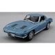 Automacheta 1963 Chevrolet Corvette Welly 1:24, kék, 18,3x7,3x5,2cm