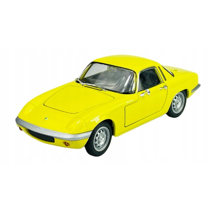Masinuta metalica Welly Lotus Elan 1965, 1:24, galben, 15,5x6cm
