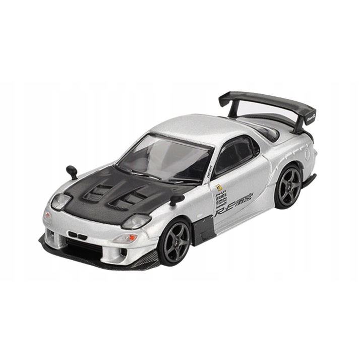 Automacheta Mini GT 2004 Mazda RX-7 Re-Amemiya 1:64, ezüst