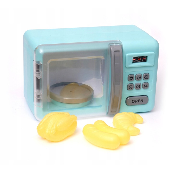 Set bucatarie copii, Dromader, cuptor cu microunde, efecte sonore si luminoase, 25x14x15cm