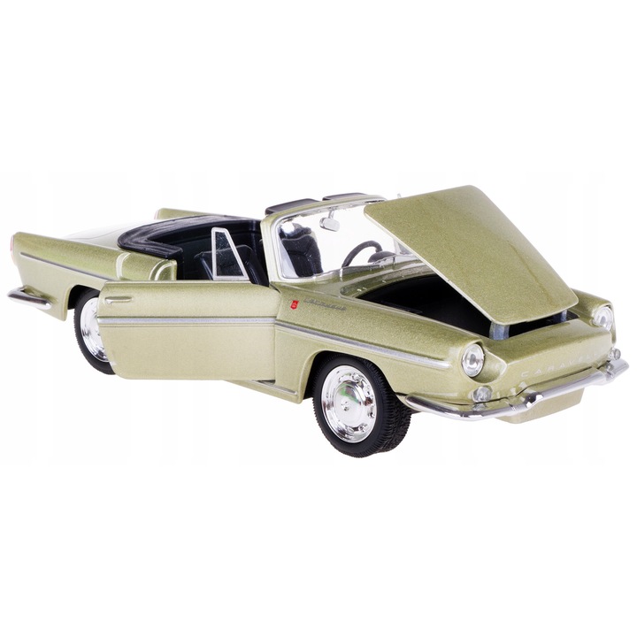 Automachete Renault Caravelle 1:24, Welly, arany színű, 17,5x7x5cm