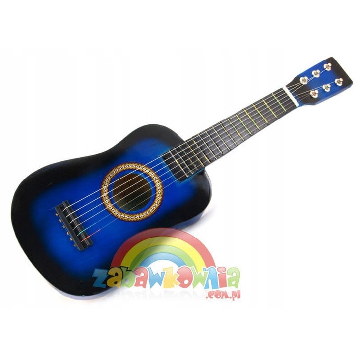 Chitara din lemn, Dromader, 6 corzi, set, 53x17x6cm, multicolor