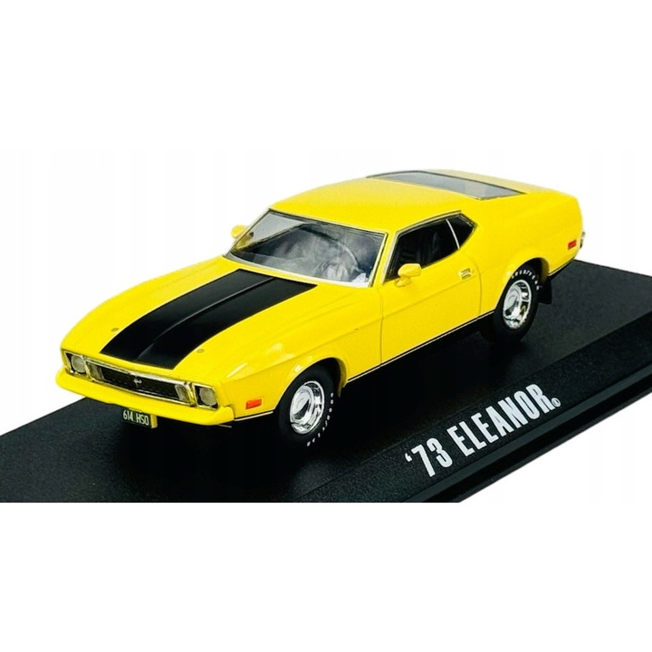Gyűjtői autómodell, GreenLight, Mustang "Eleanor", 1:43, sárga