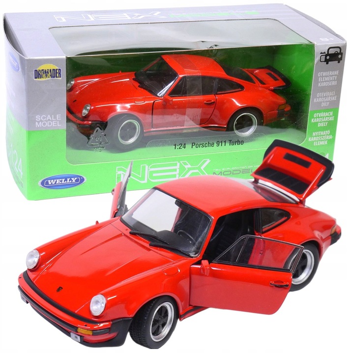 Welly Porsche 911 Turbo 3.0 1974 1:24 fém kisautó