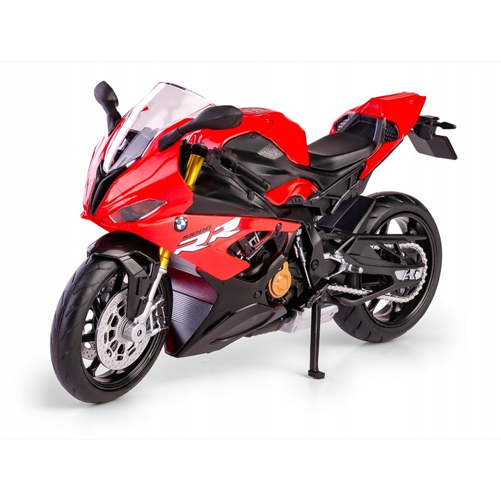 RMZ 2020 BMW S1000RR motorkerékpár 1:12, piros, 17x10cm