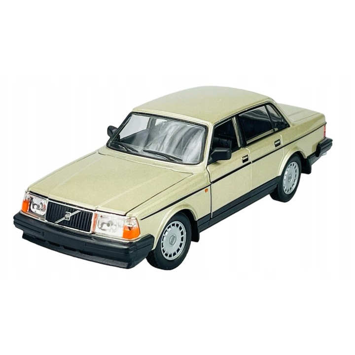Welly Volvo 240 GL fém kisautó, 1:24, arany, 19cm
