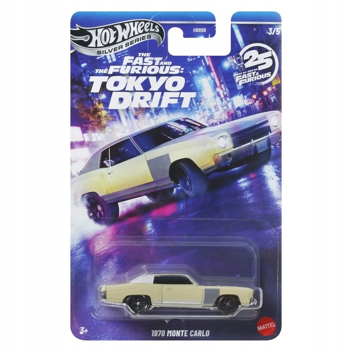 Masinute Hot Wheels Fast and Furious Tokyo Drift set 5 bucati, 8x3cm