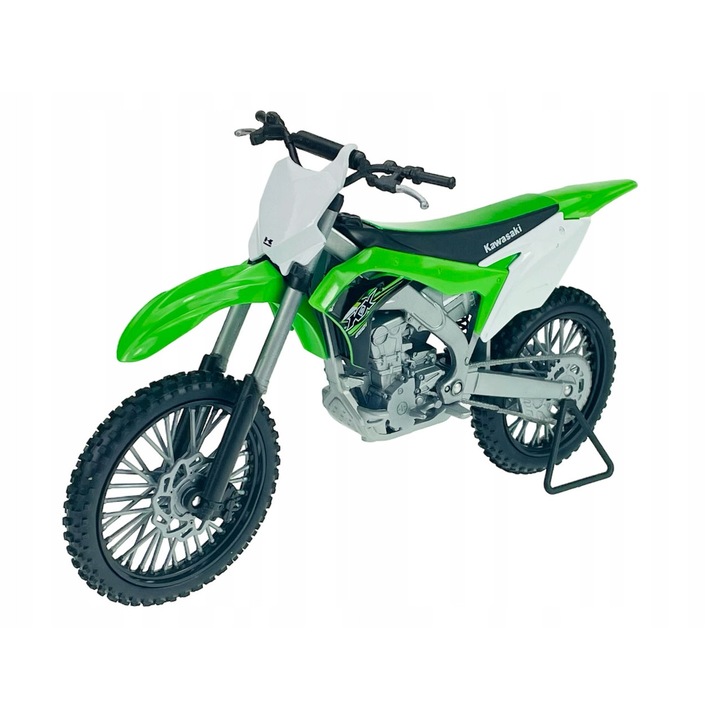 Welly KAWASAKI KX 250F 1:10 játék motorkerékpár, zöld, 19x10cm