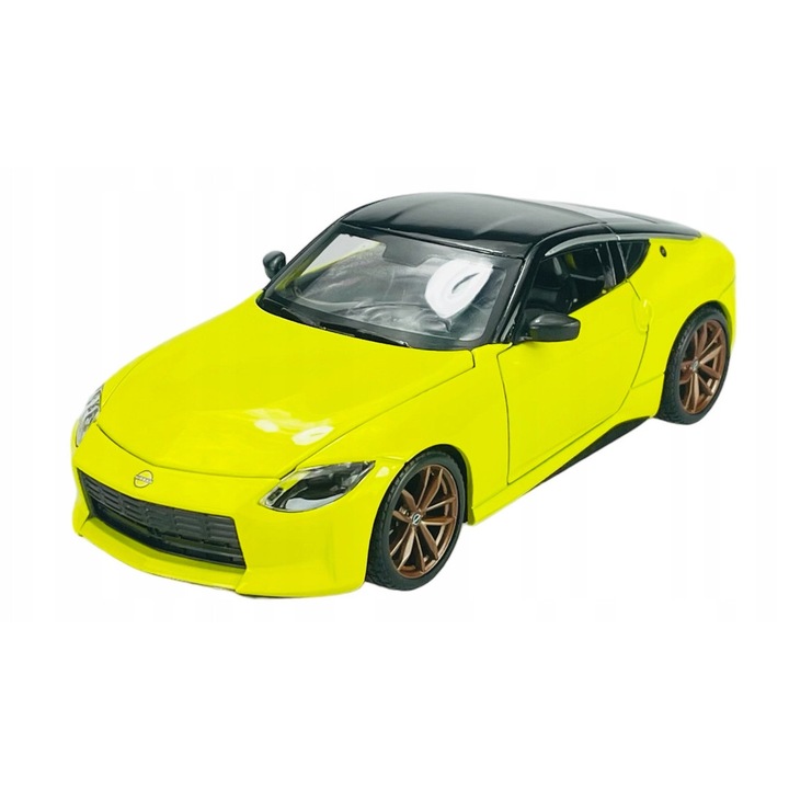 Maisto Masinuta 2023 Nissan Z, metalica, 1:24, galbena, 17x8cm