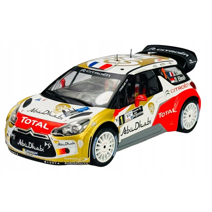 Fém modellautó CITROEN DS3 WRC 1:18, 2013, Loeb/Elena