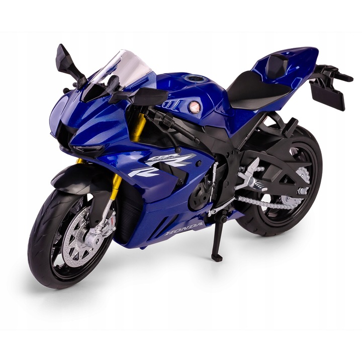 Automodell, HONDA CBR1000RR-R FIREBLADE, 1:12, kék, 17x10cm RMZ