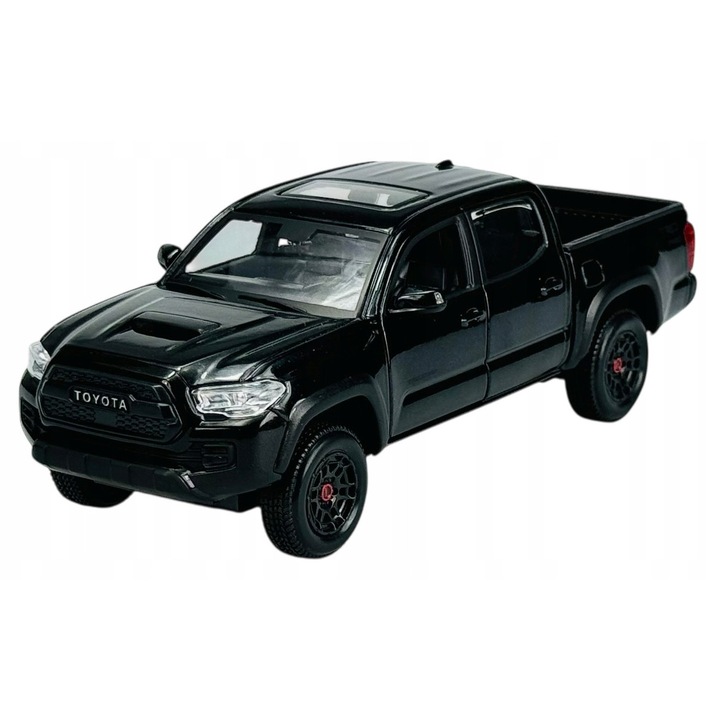 Fém kisautó TOYOTA Tacoma TRD 2023, 1:27, fekete, mozgatható elemekkel, Maisto