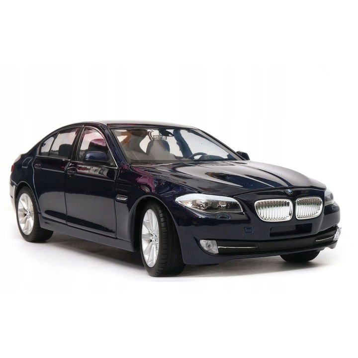 BMW 535i kisautó 1:24 Dromader, gránátvörös, 19cm, fém és műanyag WELLY