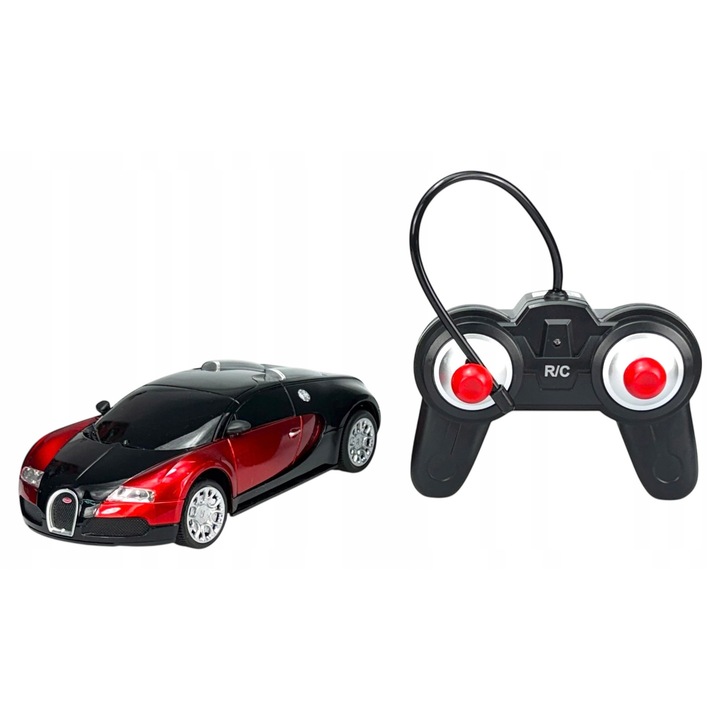 Bugatti Veyron 16.4 Grand Sport ötvözet autómodell, piros, 1:24