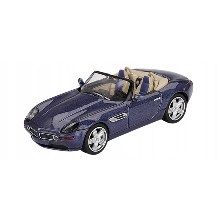 Automakett, Mini GT, BMW Z8 ALPINA, 1:64, kék, 7,5cm