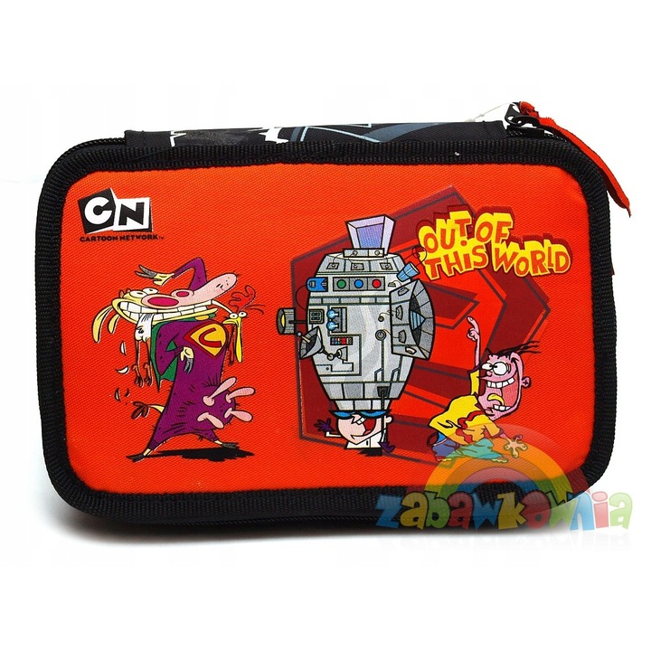 Piornik Patio Ed Edd si Eddy, 20x13x4cm, poliestere, cu echipare completa