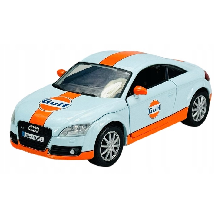 Fém kisautó Audi TT Coupe, Motormax, Gulf kiadás, 16,5x8cm, kék