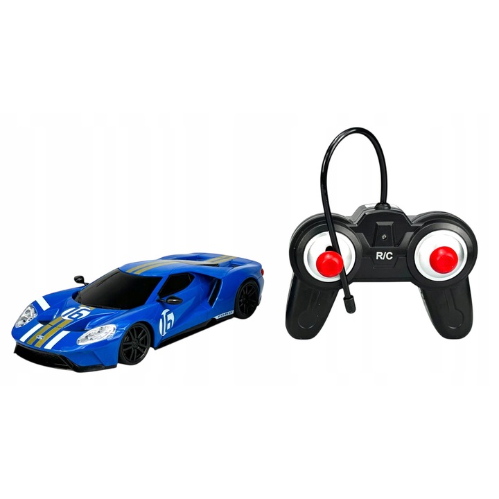 Masinuta Alloy Ford GT Heritage Edition R/C 1:24, kék