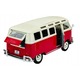 Volkswagen Van Samba fém kisautó 1:25, piros, Maisto