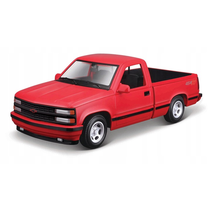 Összeállítható modellautó - Chevrolet 454 SS Pick-Up 1993, 1:24, 38 darab, piros, 23x17x10,5cm